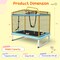 Rectangle Trampoline with Swing Horizontal Bar and Safety Net